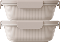 Almond Rectangular 550ml — set of 2