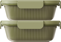 Olive Rectangular 550ml — set of 2