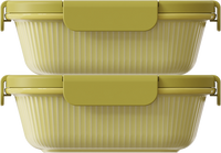 Pistachio Rectangular 550ml — set of 2