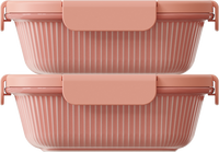 Rose Rectangular 550ml — set of 2