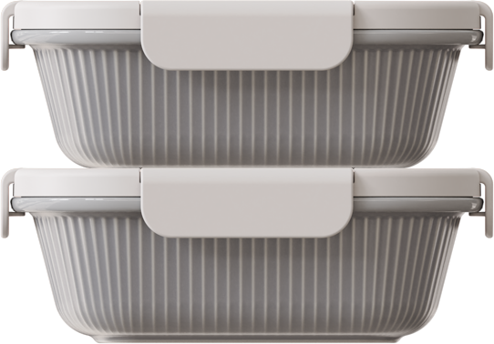 Stone Rectangular 550ml — set of 2