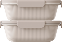 Almond Rectangular 1000ml — set of 2