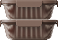 Chocolate Rectangular 1000ml — set of 2