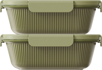 Olive Rectangular 1000ml — set of 2