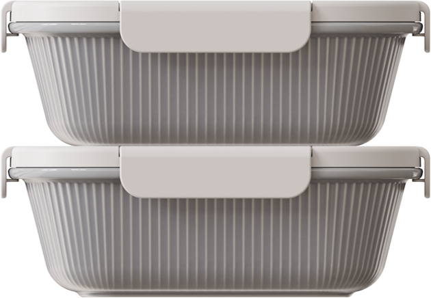 Stone Rectangular 1000ml — set of 2