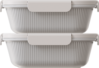 Villa White Rectangular 1000ml — set of 2