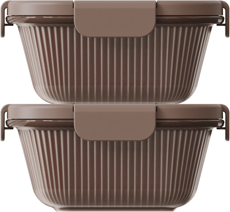 Chocolate Square 730ml — set of 2
