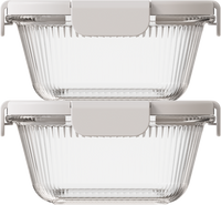 Glass Square 730ml — set of 2