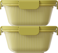 Pistachio Square 730ml — set of 2