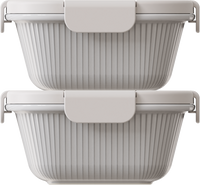 Villa White Square 730ml — set of 2