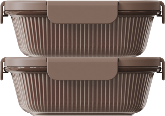 Chocolate Square 870ml — set of 2