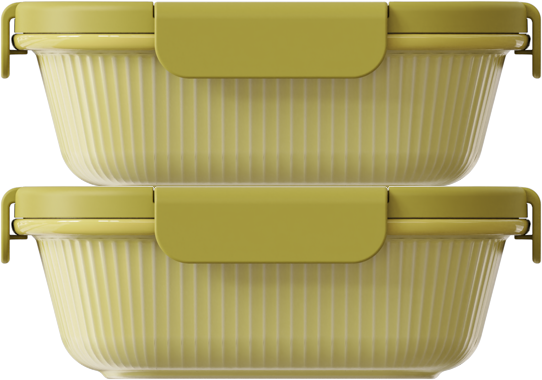 Pistachio Square 870ml — set of 2