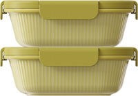 Pistachio Square 870ml — set of 2