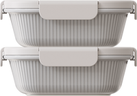 Villa White Square 870ml — set of 2