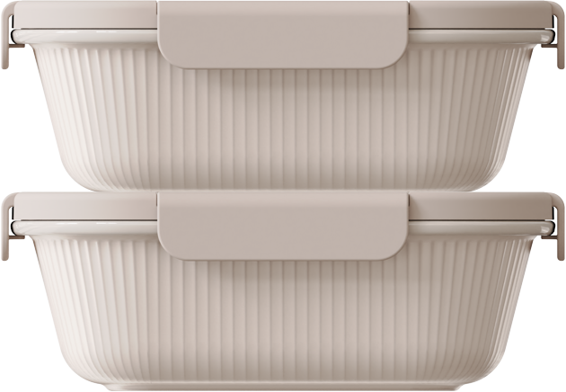 Almond Square 1500ml — set of 2