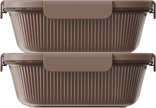 Chocolate Square 1500ml — set of 2