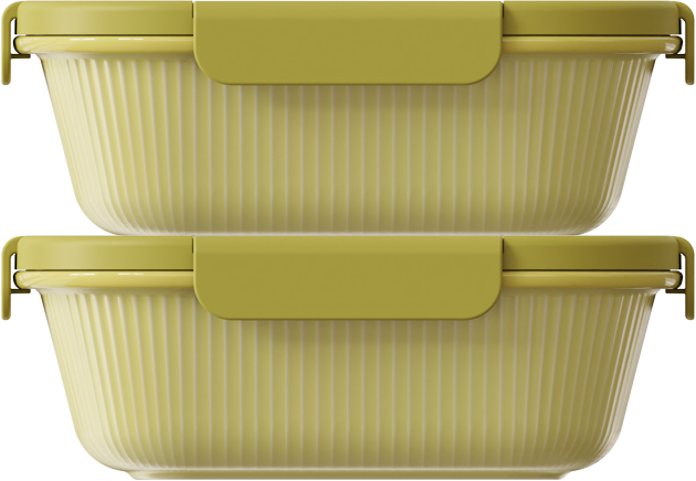 Pistachio Square 1500ml — set of 2