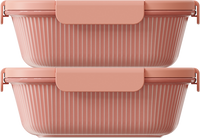 Rose Square 1500ml — set of 2