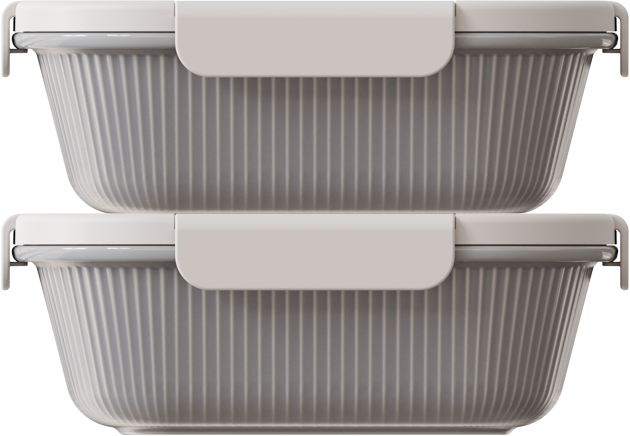 Stone Square 1500ml — set of 2
