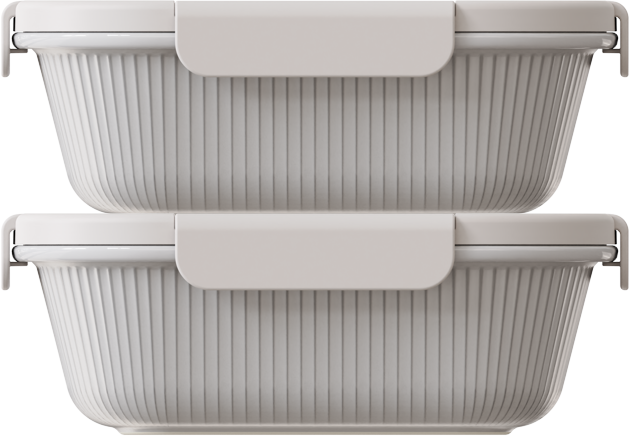 Villa White Square 1500ml — set of 2